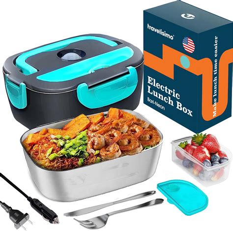 Electric Lunch Box for Adults, 80W/1.5L Heated Lunch Box for 